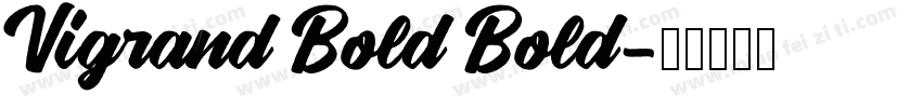 Vigrand Bold Bold字体转换